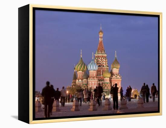 St, Basil's Cathedral, Red Square, Moscow, Russia-Demetrio Carrasco-Framed Premier Image Canvas