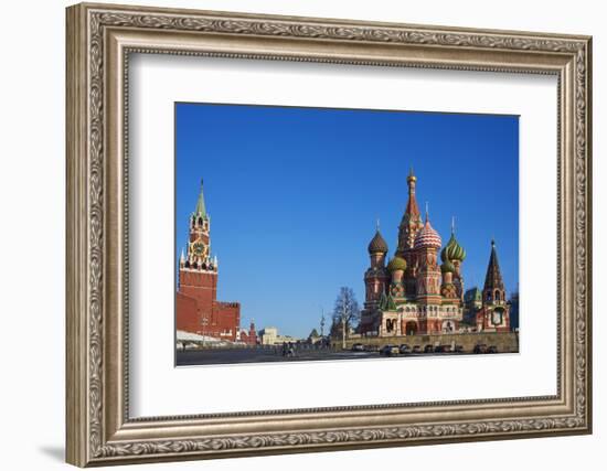 St. Basil's Cathedral, Red Square, UNESCO World Heritage Site, Moscow, Russia, Europe-Bruno Morandi-Framed Photographic Print