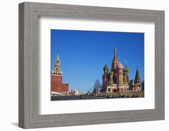 St. Basil's Cathedral, Red Square, UNESCO World Heritage Site, Moscow, Russia, Europe-Bruno Morandi-Framed Photographic Print