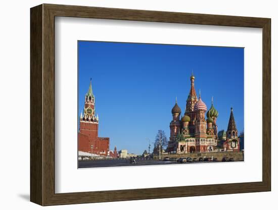 St. Basil's Cathedral, Red Square, UNESCO World Heritage Site, Moscow, Russia, Europe-Bruno Morandi-Framed Photographic Print