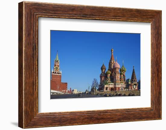 St. Basil's Cathedral, Red Square, UNESCO World Heritage Site, Moscow, Russia, Europe-Bruno Morandi-Framed Photographic Print