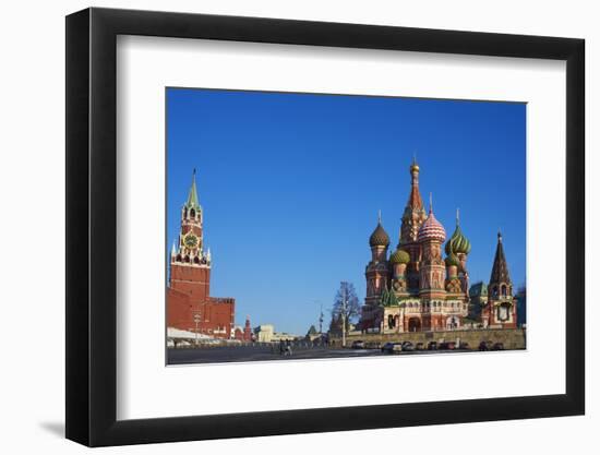 St. Basil's Cathedral, Red Square, UNESCO World Heritage Site, Moscow, Russia, Europe-Bruno Morandi-Framed Photographic Print