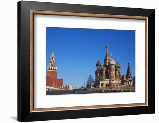 St. Basil's Cathedral, Red Square, UNESCO World Heritage Site, Moscow, Russia, Europe-Bruno Morandi-Framed Photographic Print