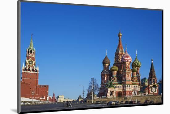 St. Basil's Cathedral, Red Square, UNESCO World Heritage Site, Moscow, Russia, Europe-Bruno Morandi-Mounted Photographic Print