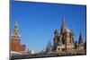St. Basil's Cathedral, Red Square, UNESCO World Heritage Site, Moscow, Russia, Europe-Bruno Morandi-Mounted Photographic Print