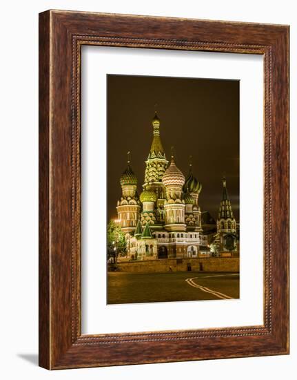 St. Basil's Cathedral. Red Square. UNESCO World Heritage Site. Moscow. Russia-Tom Norring-Framed Photographic Print