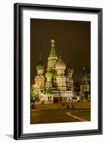 St. Basil's Cathedral. Red Square. UNESCO World Heritage Site. Moscow. Russia-Tom Norring-Framed Photographic Print