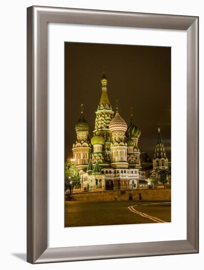 St. Basil's Cathedral. Red Square. UNESCO World Heritage Site. Moscow. Russia-Tom Norring-Framed Photographic Print