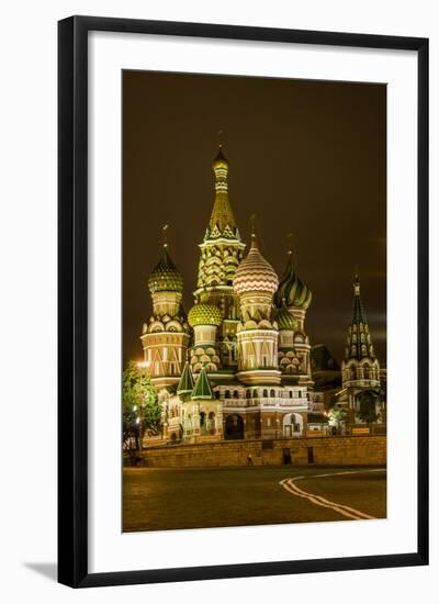 St. Basil's Cathedral. Red Square. UNESCO World Heritage Site. Moscow. Russia-Tom Norring-Framed Photographic Print