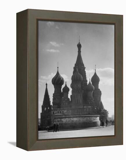 St. Basil's Russian Orthodox Cathedral in Red Square-Margaret Bourke-White-Framed Premier Image Canvas