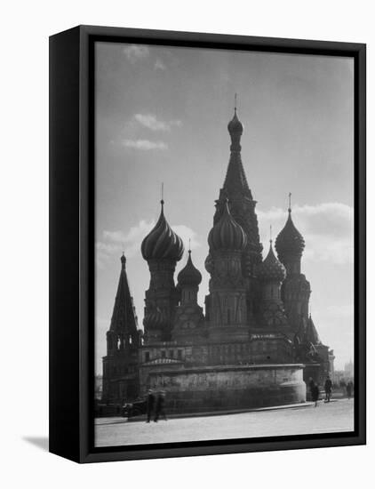 St. Basil's Russian Orthodox Cathedral in Red Square-Margaret Bourke-White-Framed Premier Image Canvas