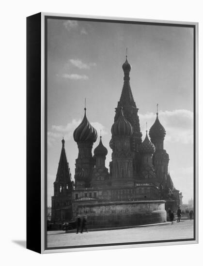 St. Basil's Russian Orthodox Cathedral in Red Square-Margaret Bourke-White-Framed Premier Image Canvas