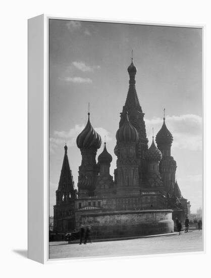 St. Basil's Russian Orthodox Cathedral in Red Square-Margaret Bourke-White-Framed Premier Image Canvas