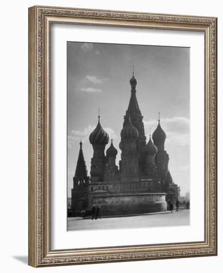 St. Basil's Russian Orthodox Cathedral in Red Square-Margaret Bourke-White-Framed Photographic Print