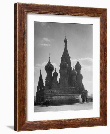 St. Basil's Russian Orthodox Cathedral in Red Square-Margaret Bourke-White-Framed Photographic Print