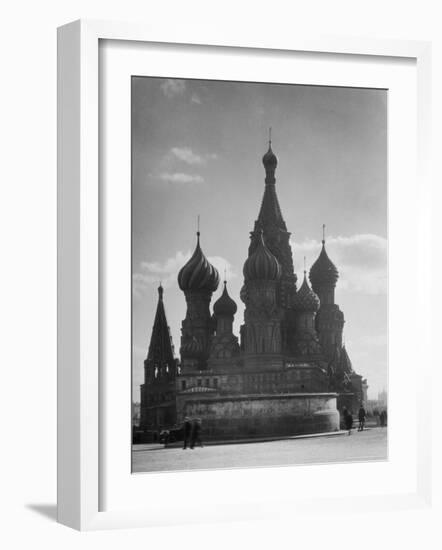 St. Basil's Russian Orthodox Cathedral in Red Square-Margaret Bourke-White-Framed Photographic Print