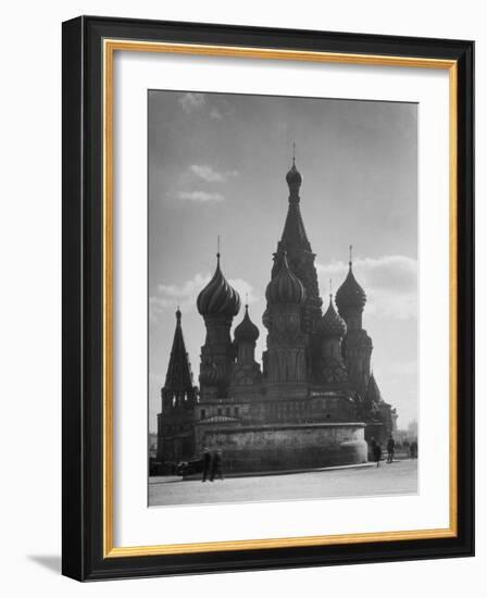 St. Basil's Russian Orthodox Cathedral in Red Square-Margaret Bourke-White-Framed Photographic Print