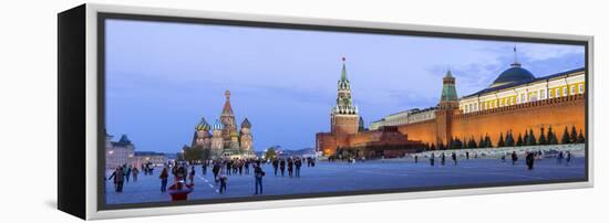 St Basils Cathedral and the Kremlin in Red Square, Moscow, Russia-Gavin Hellier-Framed Premier Image Canvas