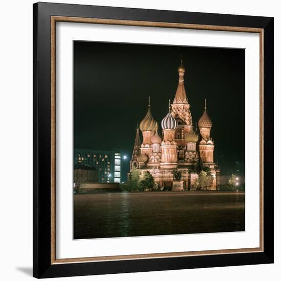 St Basils Cathedral at Night-CM Dixon-Framed Photographic Print