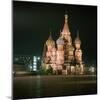 St Basils Cathedral at Night-CM Dixon-Mounted Photographic Print