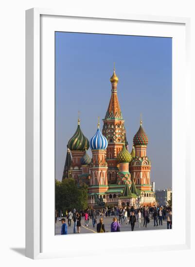 St. Basils Cathedral in Red Square, Moscow, Russia-Gavin Hellier-Framed Photographic Print