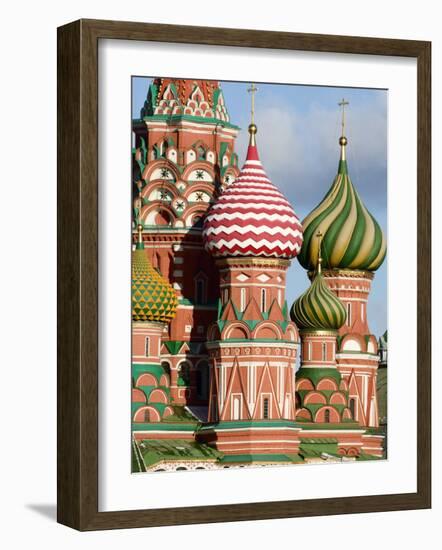 St. Basils Cathedral, Red Square, UNESCO World Heritage Site, Moscow, Russia, Europe-Lawrence Graham-Framed Photographic Print