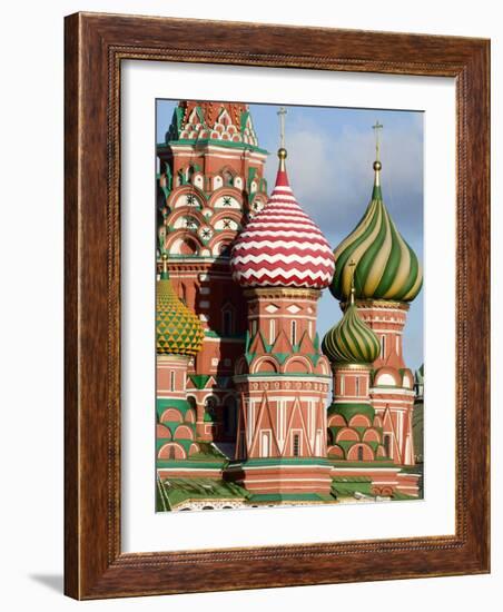 St. Basils Cathedral, Red Square, UNESCO World Heritage Site, Moscow, Russia, Europe-Lawrence Graham-Framed Photographic Print