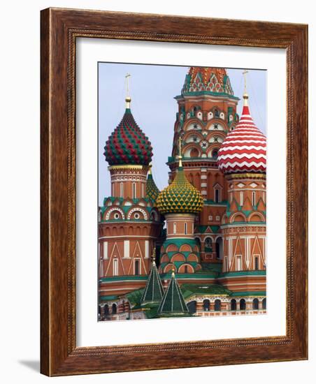 St. Basils Cathedral, Red Square, UNESCO World Heritage Site, Moscow, Russia, Europe-Lawrence Graham-Framed Photographic Print