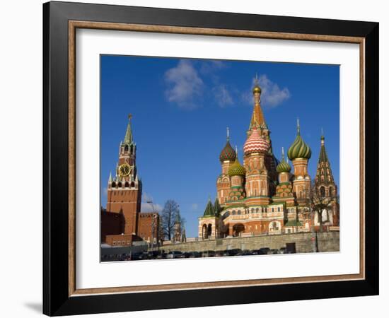 St. Basils Cathedral, Red Square, UNESCO World Heritage Site, Moscow, Russia, Europe-Lawrence Graham-Framed Photographic Print