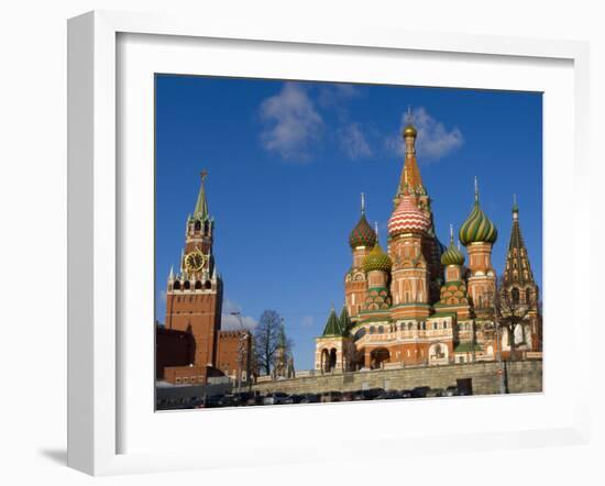 St. Basils Cathedral, Red Square, UNESCO World Heritage Site, Moscow, Russia, Europe-Lawrence Graham-Framed Photographic Print