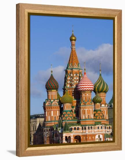 St. Basils Cathedral, Red Square, UNESCO World Heritage Site, Moscow, Russia, Europe-Lawrence Graham-Framed Premier Image Canvas