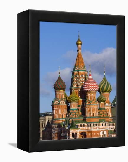 St. Basils Cathedral, Red Square, UNESCO World Heritage Site, Moscow, Russia, Europe-Lawrence Graham-Framed Premier Image Canvas