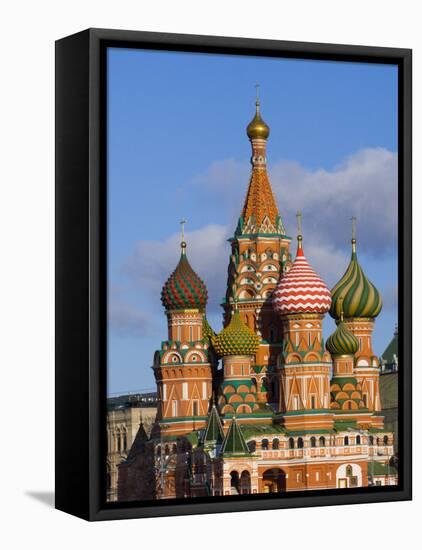 St. Basils Cathedral, Red Square, UNESCO World Heritage Site, Moscow, Russia, Europe-Lawrence Graham-Framed Premier Image Canvas