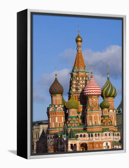 St. Basils Cathedral, Red Square, UNESCO World Heritage Site, Moscow, Russia, Europe-Lawrence Graham-Framed Premier Image Canvas