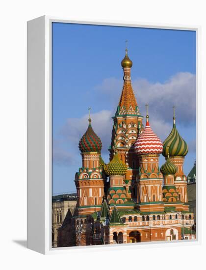 St. Basils Cathedral, Red Square, UNESCO World Heritage Site, Moscow, Russia, Europe-Lawrence Graham-Framed Premier Image Canvas