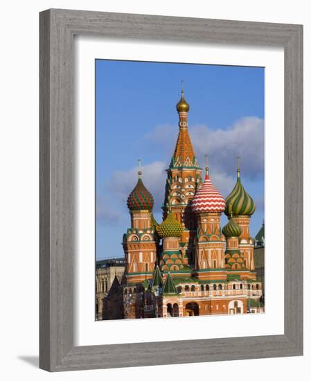 St. Basils Cathedral, Red Square, UNESCO World Heritage Site, Moscow, Russia, Europe-Lawrence Graham-Framed Photographic Print