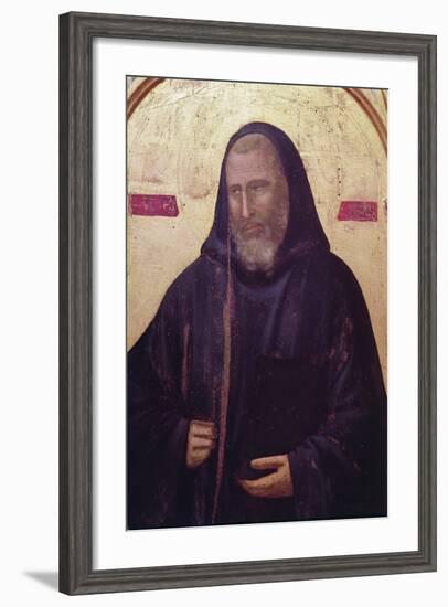 St. Benedict, Far Right Panel of the Badia Altarpiece, C.1301 (Detail)-Giotto di Bondone-Framed Giclee Print