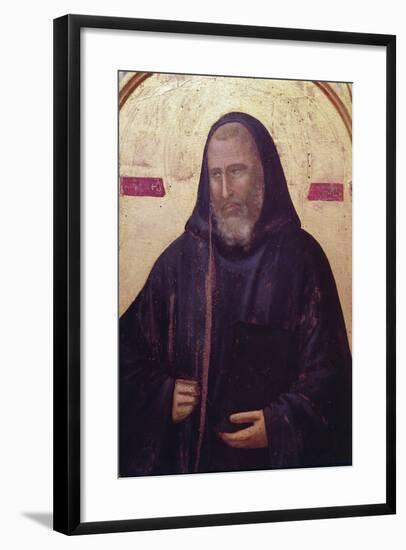 St. Benedict, Far Right Panel of the Badia Altarpiece, C.1301 (Detail)-Giotto di Bondone-Framed Giclee Print