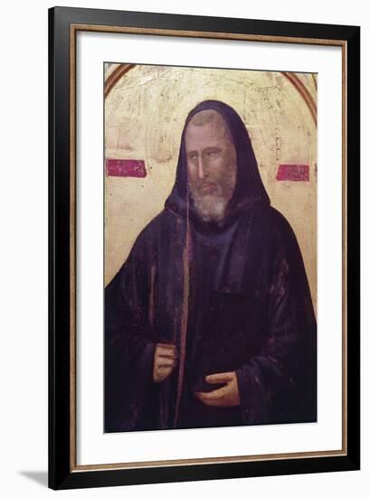 St. Benedict, Far Right Panel of the Badia Altarpiece, C.1301 (Detail)-Giotto di Bondone-Framed Giclee Print