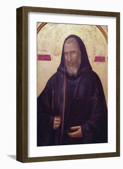 St. Benedict, Far Right Panel of the Badia Altarpiece, C.1301 (Detail)-Giotto di Bondone-Framed Giclee Print