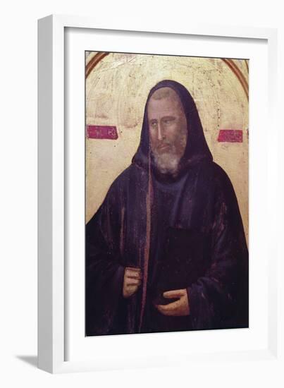 St. Benedict, Far Right Panel of the Badia Altarpiece, C.1301 (Detail)-Giotto di Bondone-Framed Giclee Print