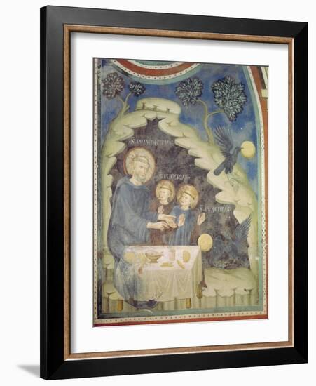 St. Benedict Orders a Raven to Take the Poisoned Bread-null-Framed Giclee Print