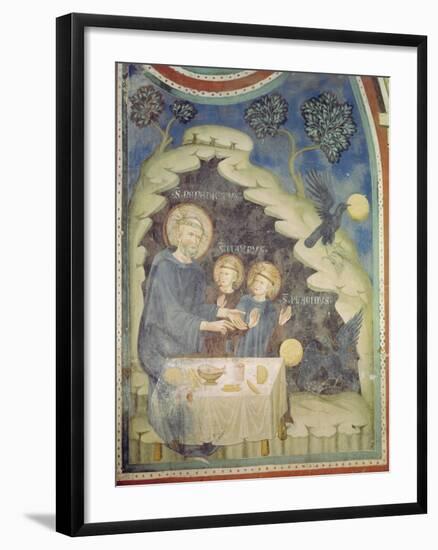 St. Benedict Orders a Raven to Take the Poisoned Bread-null-Framed Giclee Print