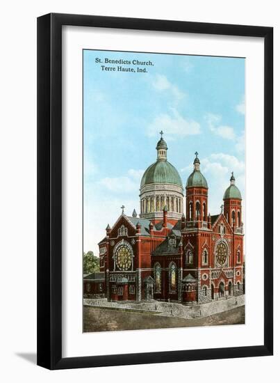 St. Benedict's Church, Terre Haute, Indiana-null-Framed Art Print