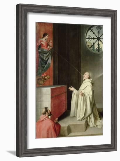 St. Bernard and the Virgin-Alonso Cano-Framed Giclee Print