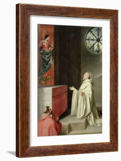 St. Bernard and the Virgin-Alonso Cano-Framed Giclee Print