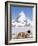 St. Bernard Dog and Matterhorn From Atop Gornergrat, Switzerland, Europe-Michael DeFreitas-Framed Photographic Print