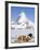 St. Bernard Dog and Matterhorn From Atop Gornergrat, Switzerland, Europe-Michael DeFreitas-Framed Photographic Print