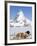 St. Bernard Dog and Matterhorn From Atop Gornergrat, Switzerland, Europe-Michael DeFreitas-Framed Photographic Print