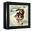 St Bernard Dog-McConnell-Framed Premier Image Canvas